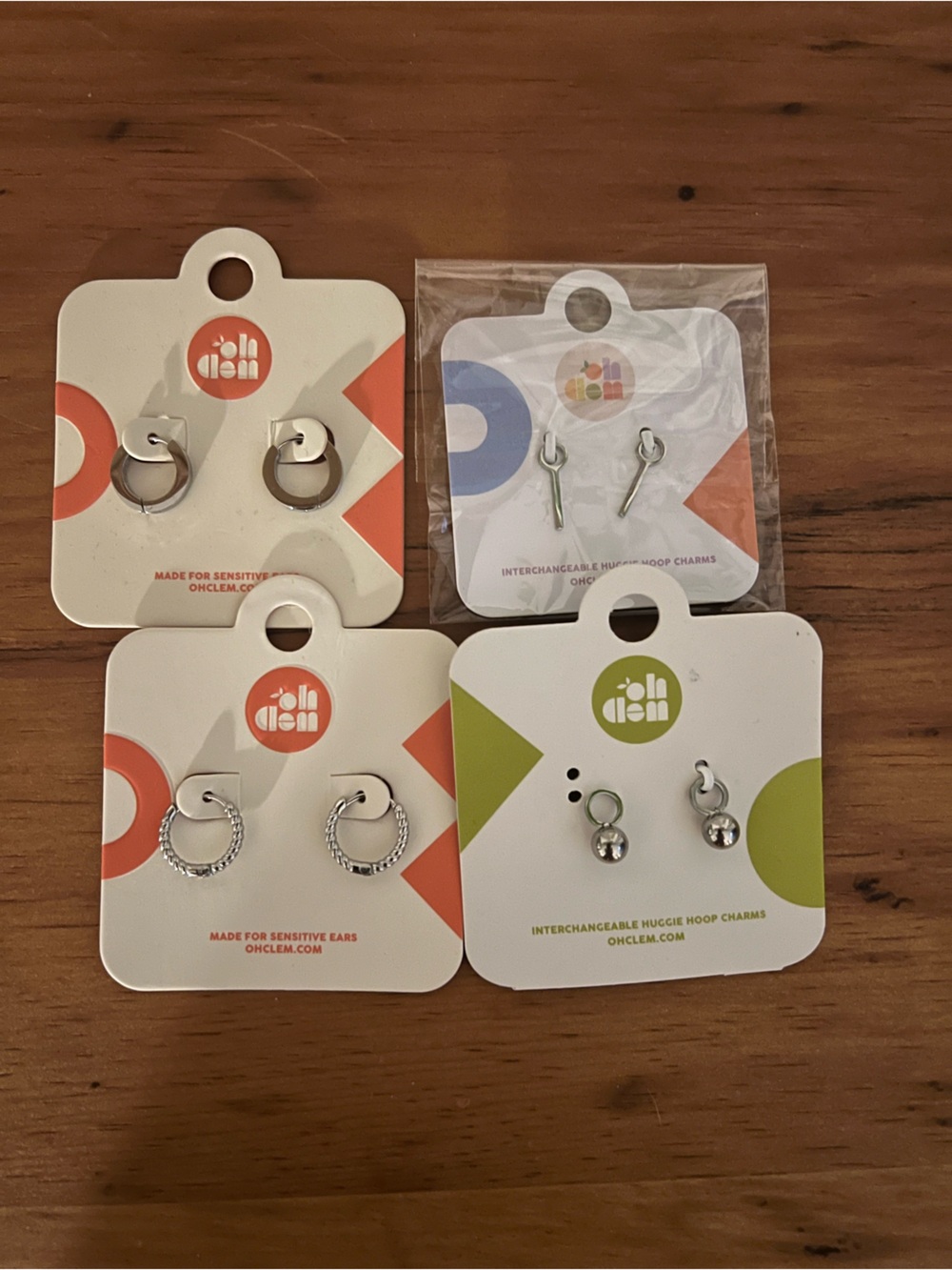 Unbranded Silver Hoop & Stud Ear Earring Set - Silver